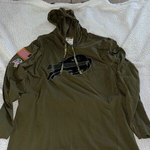 Buffalo Bills salute to service Nike Olive Green Hooded Sweatshirt